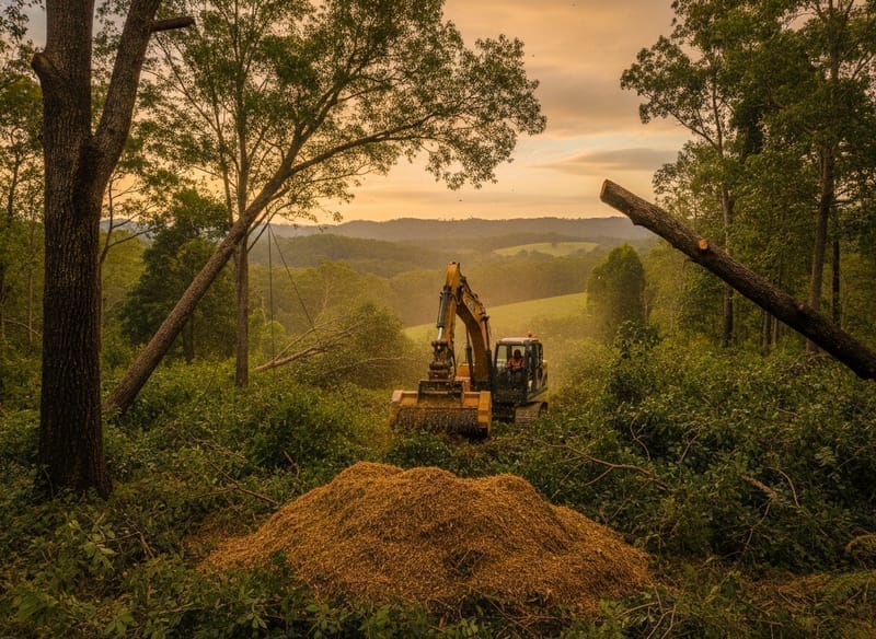 Land Clearing performed by Blue Mountains Arborist in the Blue Mountains
