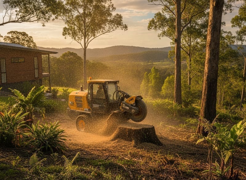 Stump Grinding performed by Blue Mountains Arborist in the Blue Mountains